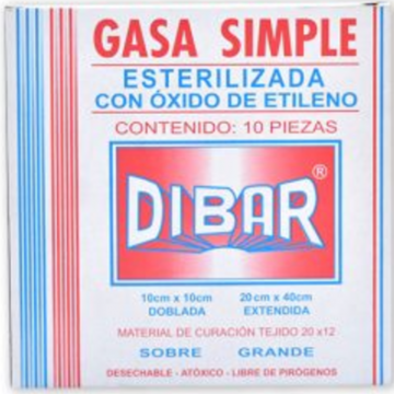 Gasa Simple Esterilizada (10x10)