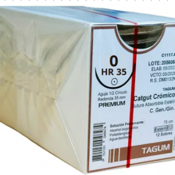 CATGUT CROMICO 0 HR35