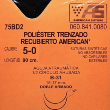 SUTURA POLIESTER 5-0